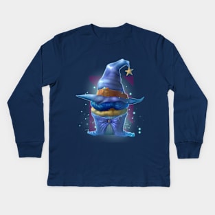 Wizard Cupcake Kids Long Sleeve T-Shirt